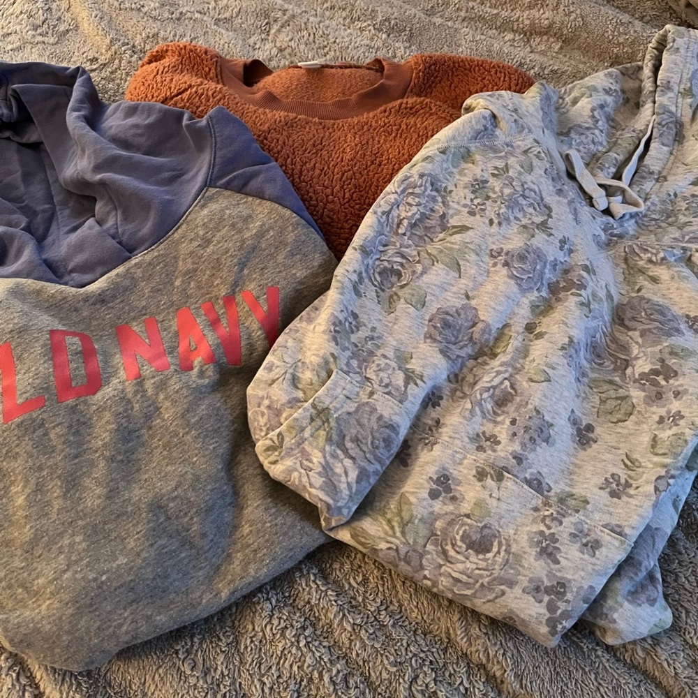 Lot of 3 Old Navy Sweatshirts
